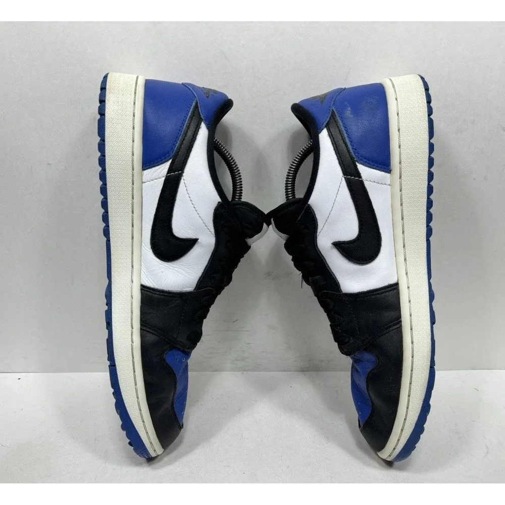 Jordan 1 Low Golf Blue Royal Toe Black Shoe DD9315-102 Men's Sz 10.5